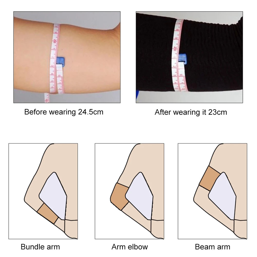 1 Pair New Slimming Arm Sleeves Arm Elastic Compression Arm Shapers Sport Fitness Arm Shapers for Women Girls Weight Loss