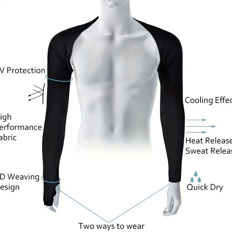 Women's Sports Sun Protection Cape Thin Style Shoulder Long Women's Sports Sleeves Perfect for Outdoor Golf, Running, Cycling