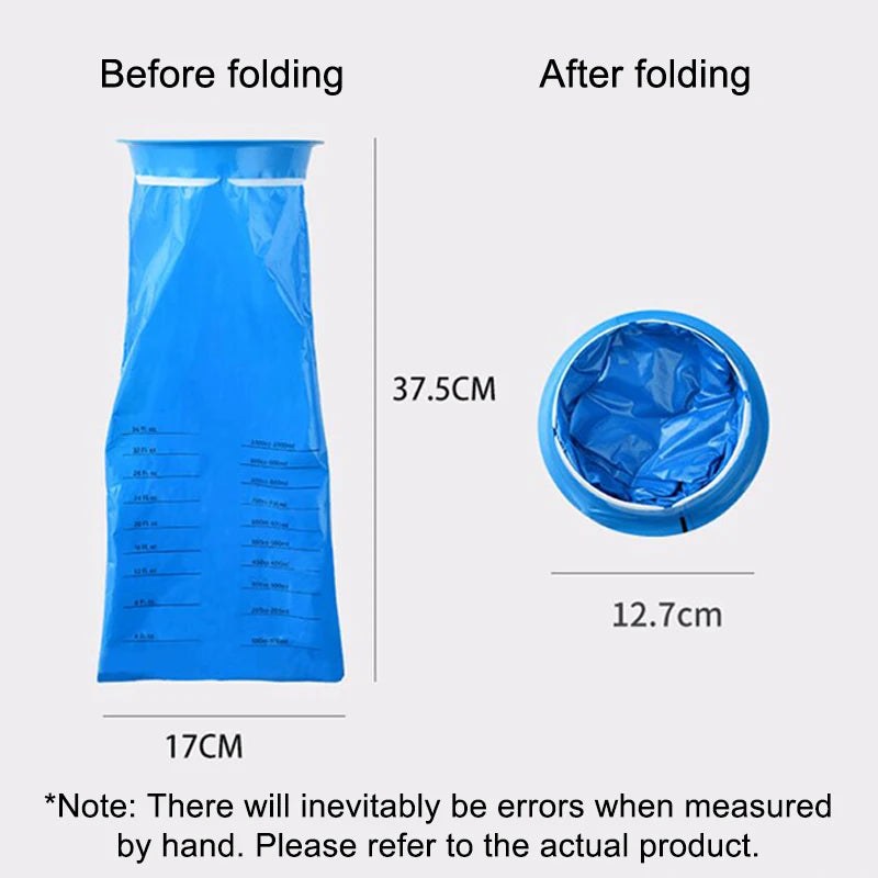 1000ML Disposable Plastic Bags for Travel - Portable Motion Sickness and Nausea Vomit Cleanup Solutions