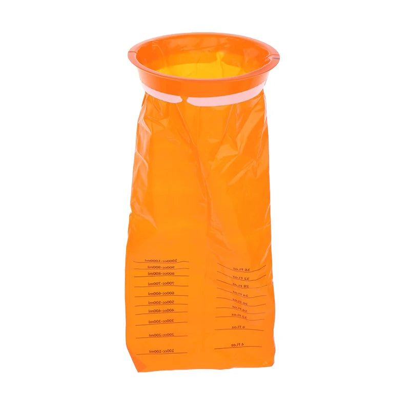 1000ML Disposable Plastic Bags for Travel - Portable Motion Sickness and Nausea Vomit Cleanup Solutions