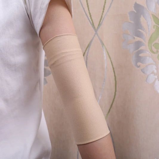1 pair of elbow Summer Thin arm Guard Air conditioning room warm joint Arm Elbow cover Sports cover Scar Tattoo fashion