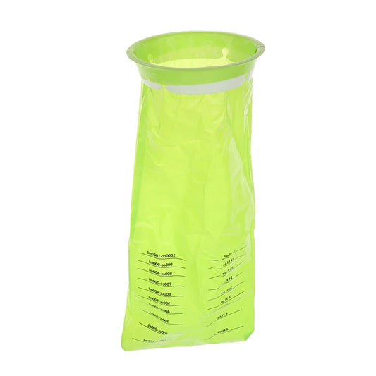 1000ML Disposable Plastic Bags for Travel - Portable Motion Sickness and Nausea Vomit Cleanup Solutions