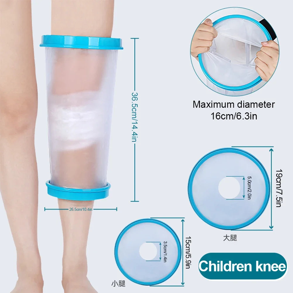 Shower Cover Child Waterproof Sealed Cast Bandage Protector Wound Fracture Leg Foot Arm Hand Bath Protective Ring Sleeve