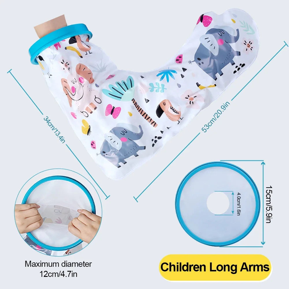 Shower Cover Child Waterproof Sealed Cast Bandage Protector Wound Fracture Leg Foot Arm Hand Bath Protective Ring Sleeve