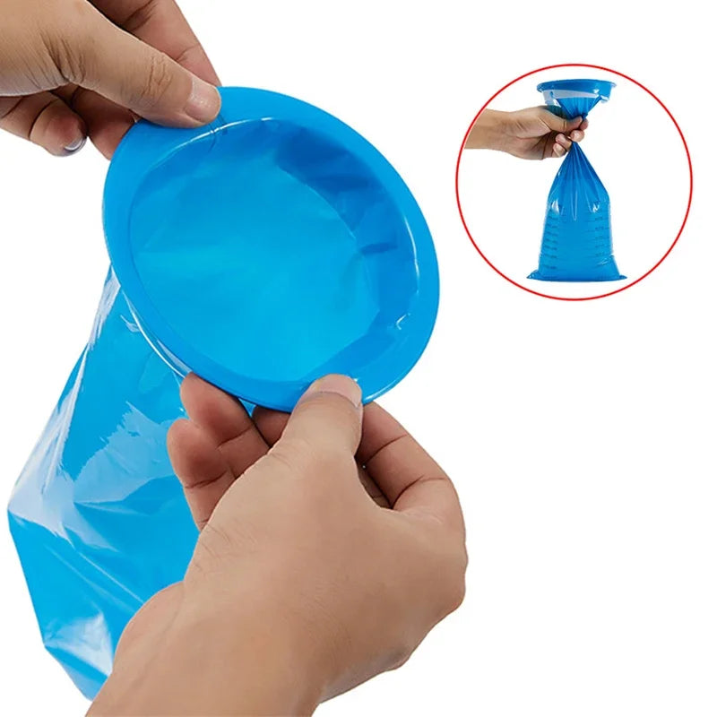 Portable Disposable Travel Cleaning Bags for Motion Sickness and Nausea - Eco-Friendly 1000ML Plastic Bags (5-25 Pcs)